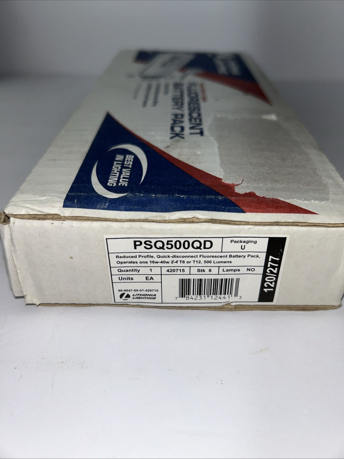 Lithonia Power Sentry PSQ500QD MVOLT Emergency Battery Pack 500lm Gray