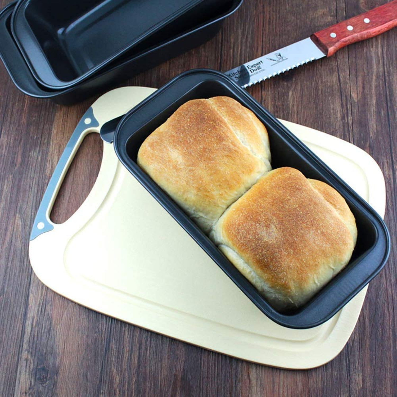 Mingcao Nonstick Loaf Pan, 6.7 x 3.5 Inch Carbon Steel Toast Pan for Baking B…