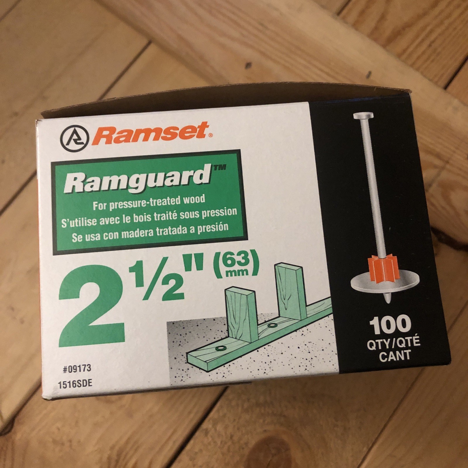 Ramset Ramguard 1516SDE 2-1/2-Inch Drive Pin/Washer 100 pc “SHIPS FREE”