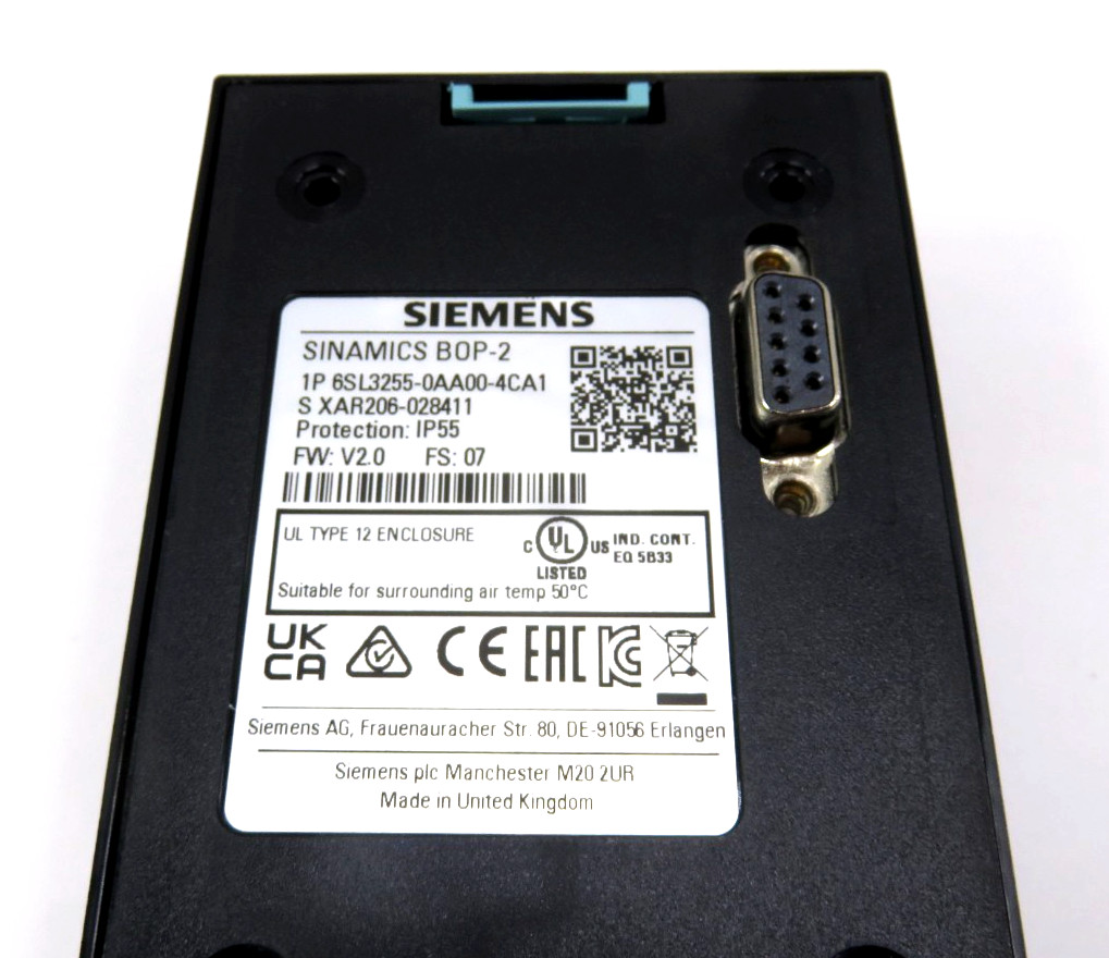 Siemens 6SL3255-0AA00-4CA1 SINAMICS Basic Operator Panel