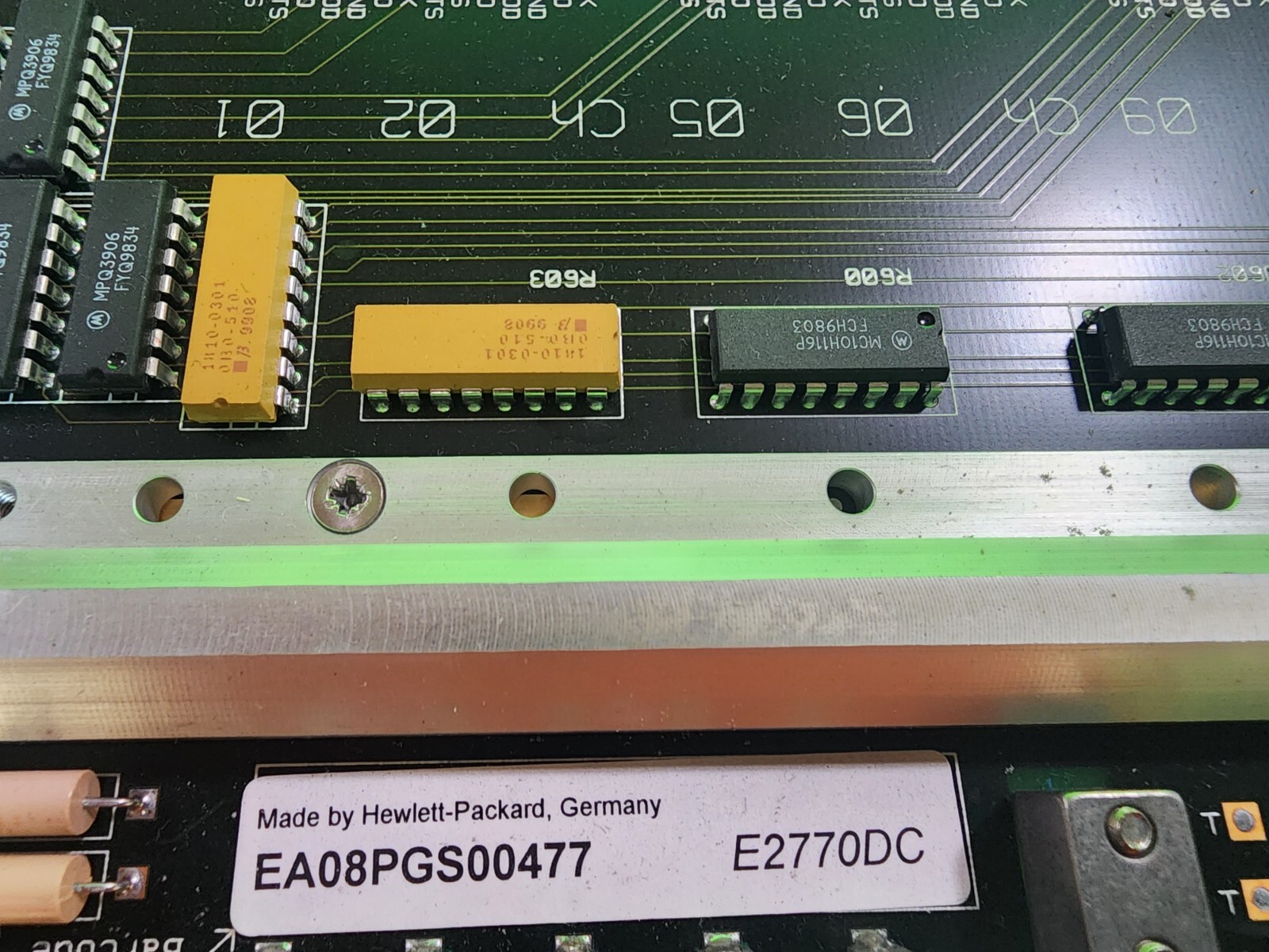 HP/ Agilent 83000 E2770-66501P PCB Board- With 8each – 8mb Modules E2778- 86502
