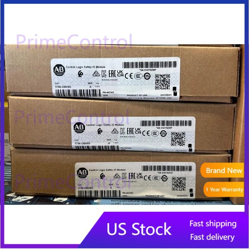 AB 1756-OBV8S ControlLogix Safety I/O Module 1756OBV8S New Sealed US Free Tax