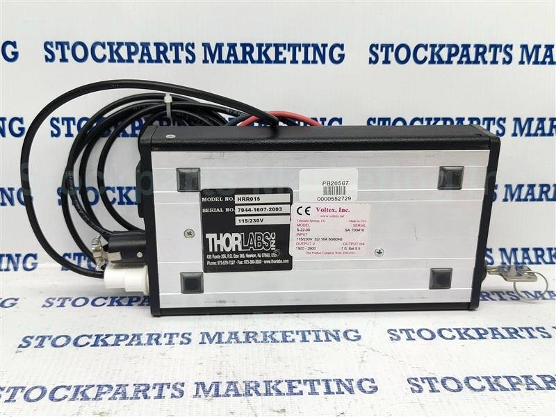 Voltex Inc. S-22-00 S2200 HeNe Laser Power Supply 115/230V.32/.16A 50/60Hz