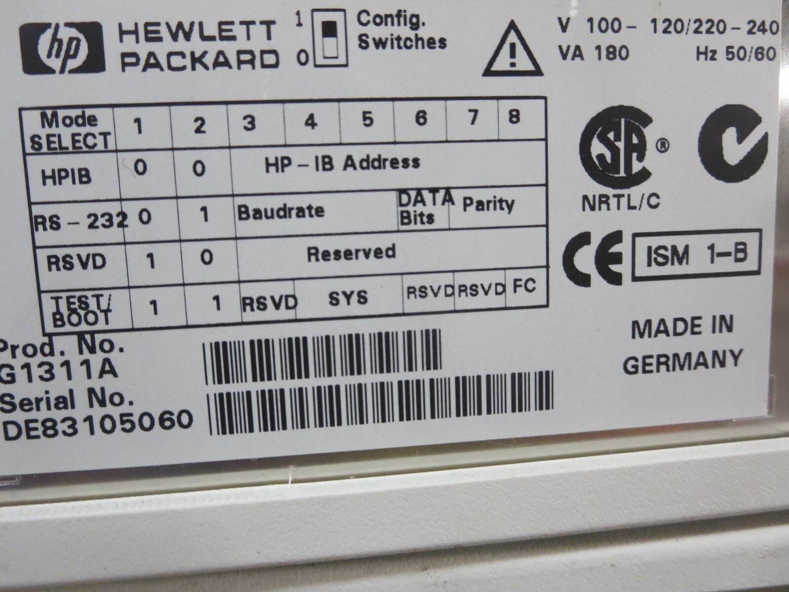 H-P, G1311A+G1312A+G1322A+35900C,HPLC System,Series 1100, Read Full Description