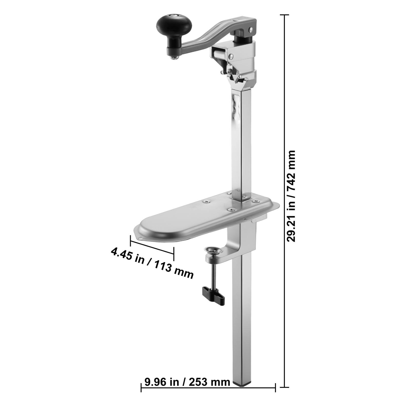 Uimoso Commercial Manual Can Opener with Table Clamp 11.8-inch Heavy Duty Design