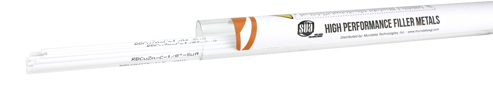 SÜA – RBCuZn-C – Low-Fuming Bronze Brazing Rod – Flux Coated – 18″ x 1/8″