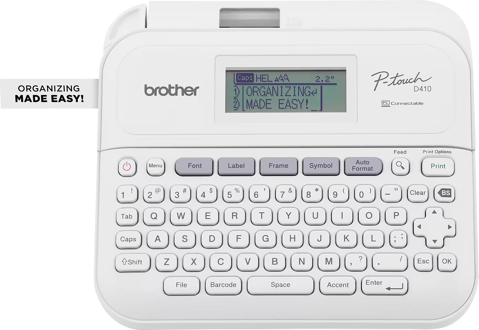 Brother P-touch PT-D410 Label Printer 18mm 3/4 ” White NEW EXTRA TAPES AVAILABLE