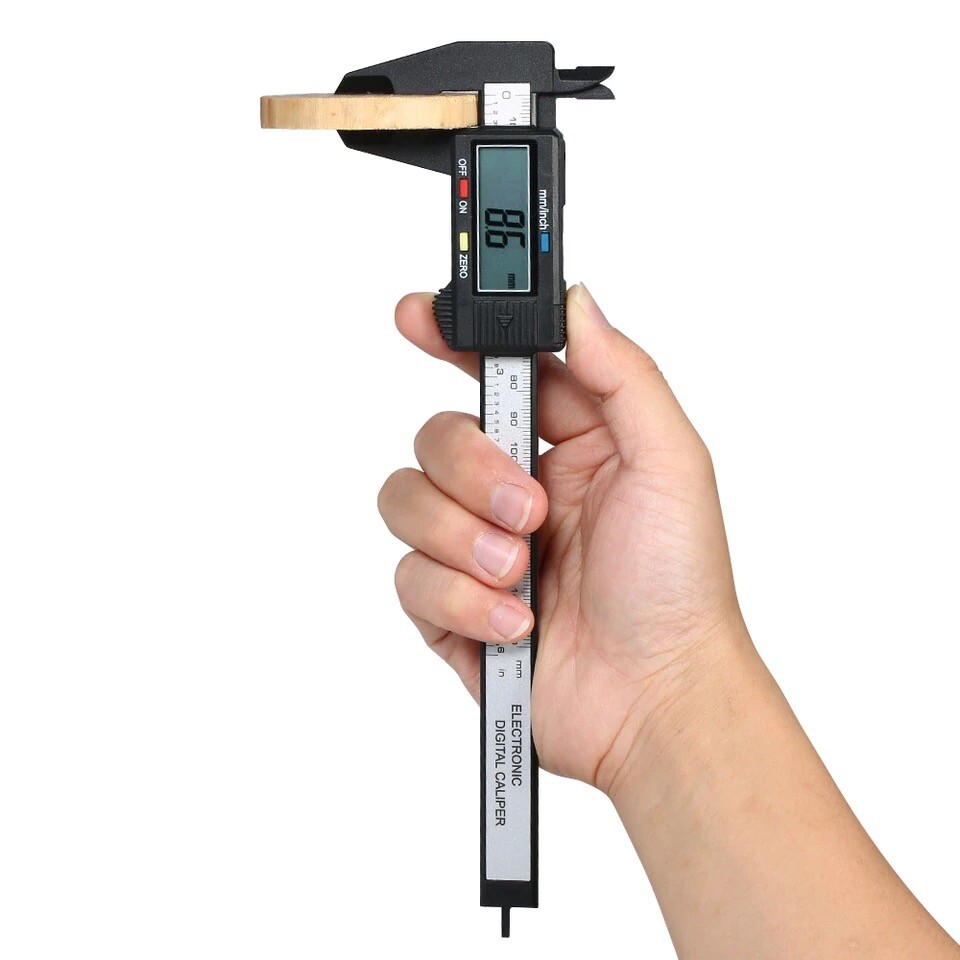 6″ 150mm Carbin Fiber Electronic Digital Vernier Caliper Micrometer Guage LCD
