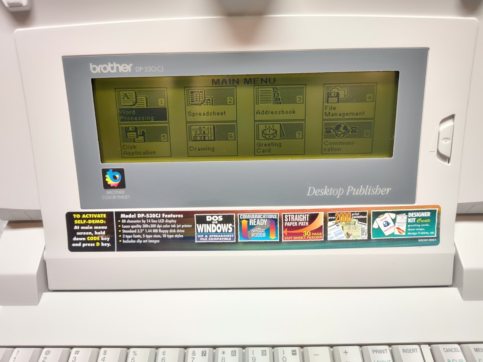 BNIB MINT BROTHER DP-530CJ Desktop Publisher NEVER USED, FULL SET