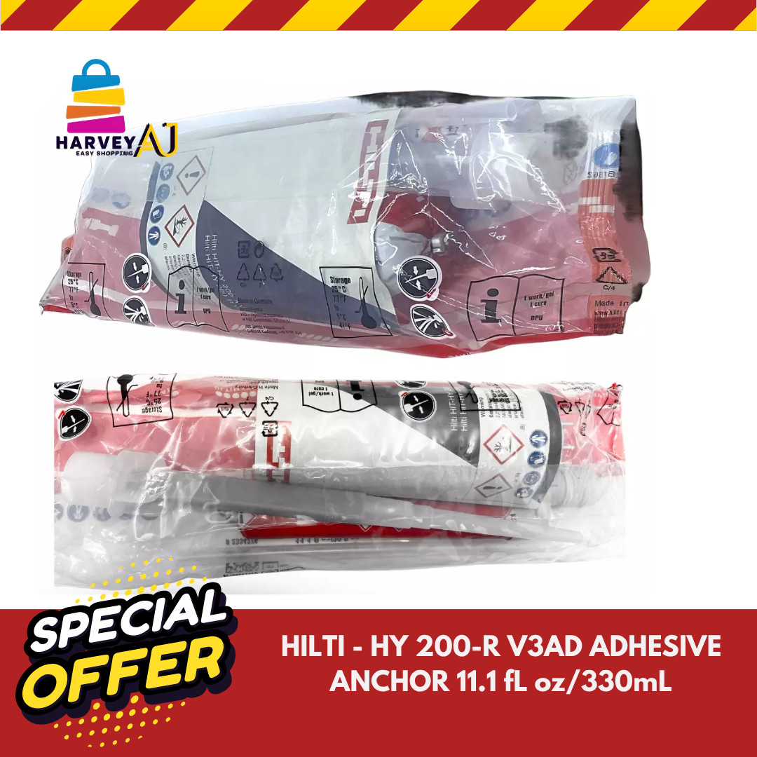 HILTI HIT-HY 200-R V3 ADHESIVE ANCHOR 11.1 fl oz/330ml #2334276 EXP. April 2025