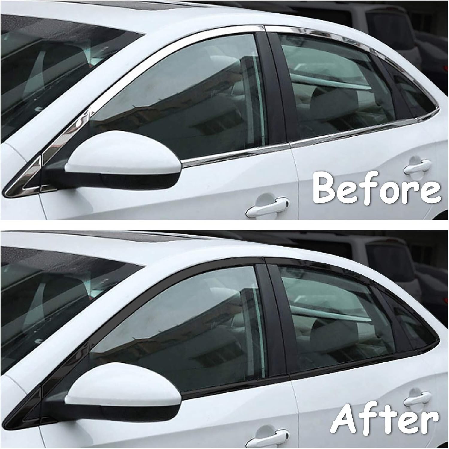 2″ x 30 Ft High Gloss Vinyl Tape for Black Out Chrome Delete Window Trim