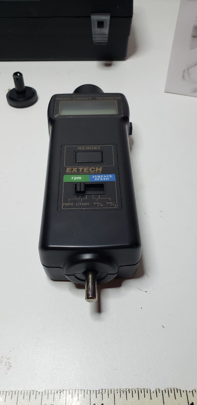 EXTECH 461895 Tachometer, +/-0.05% RPM Acc, LCD 8PMK7