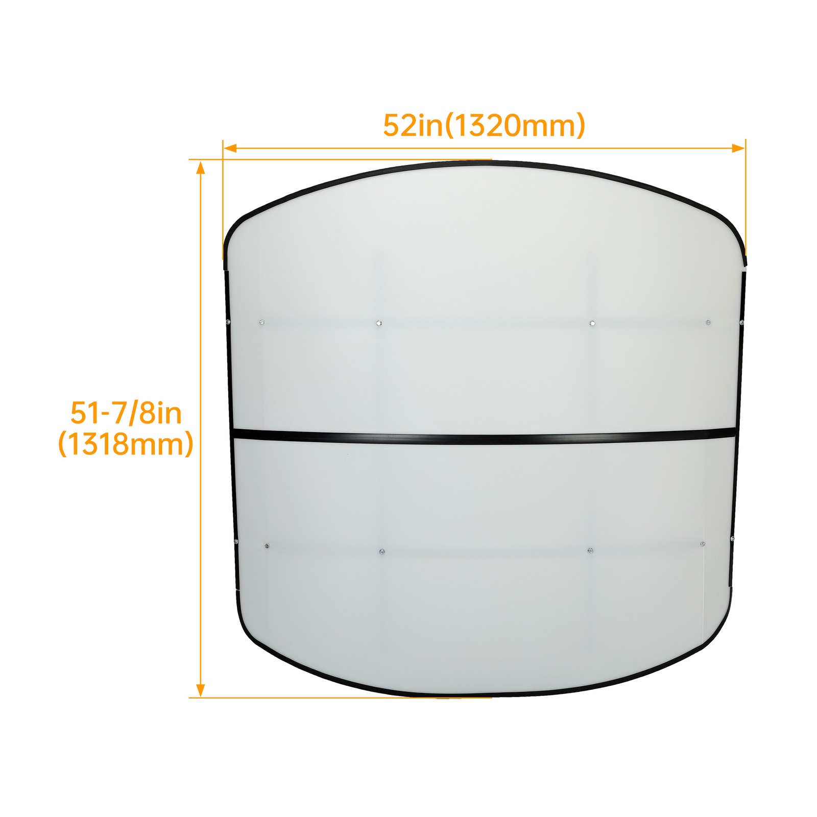 White Tuff Top Tractor Canopy For ROPS 52″ X 52″ w/ Mounting Accessories