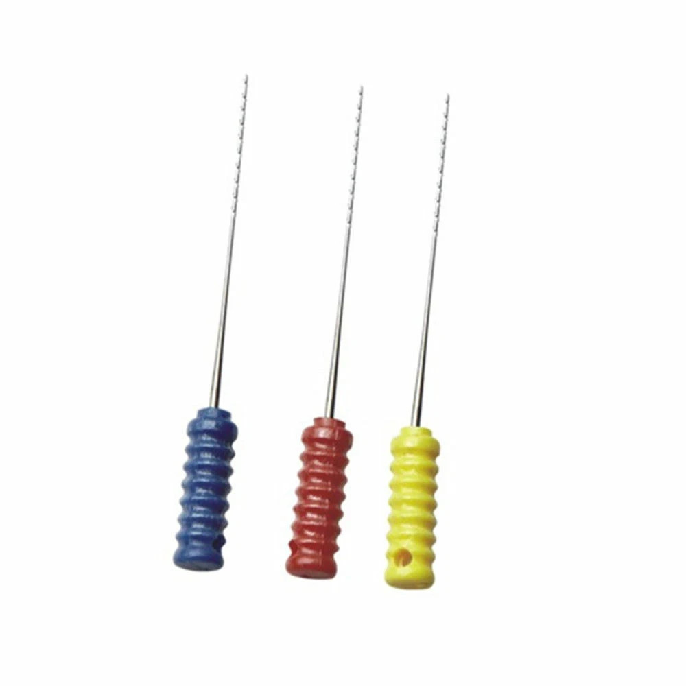 10 Pcs/Pack Endodontic Dental Root Canal Nerve Barbed Broaches Needles 21mm/25mm