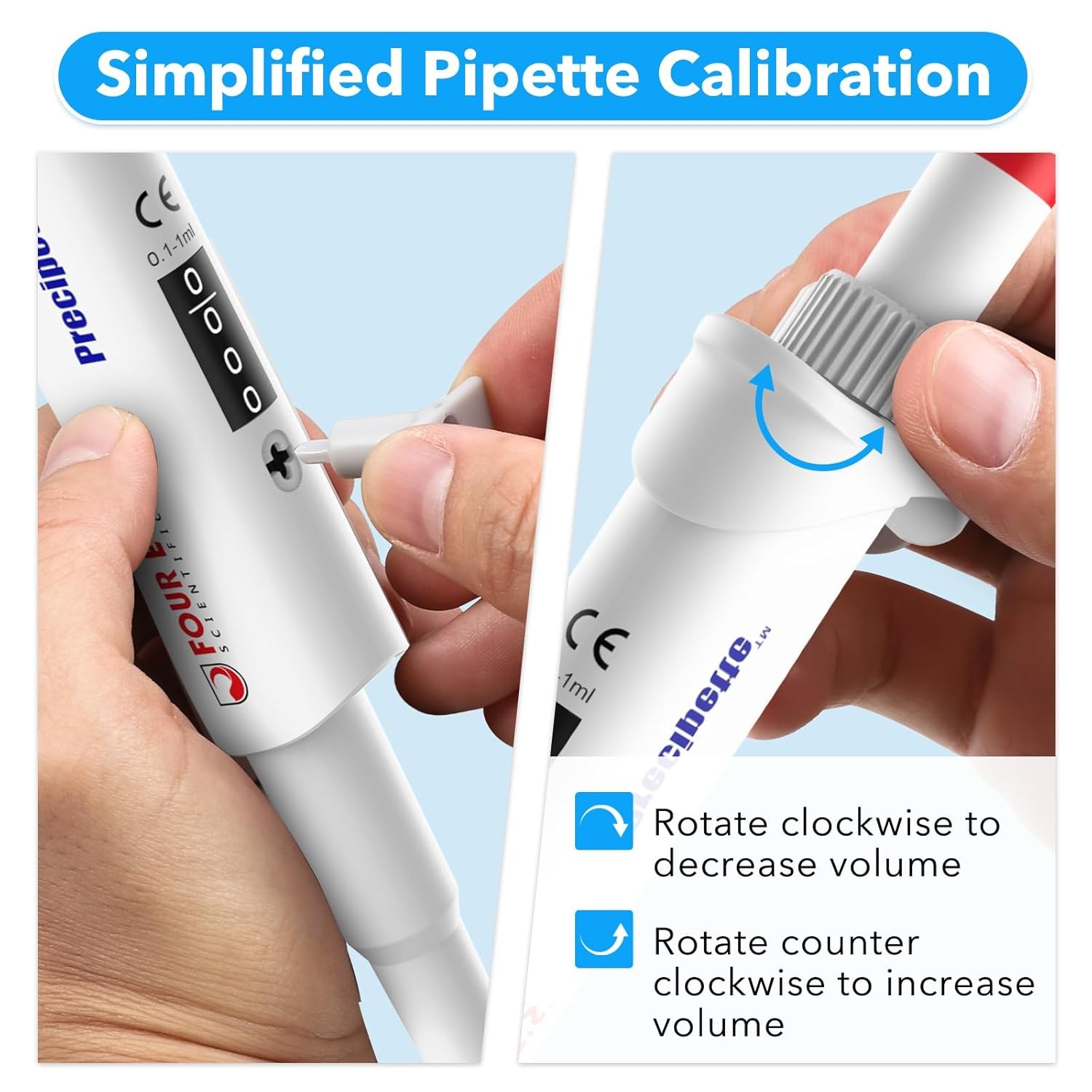 100-1000ul Micropipette High-Accurate Pipettor Single-Channel Adjustable Volume