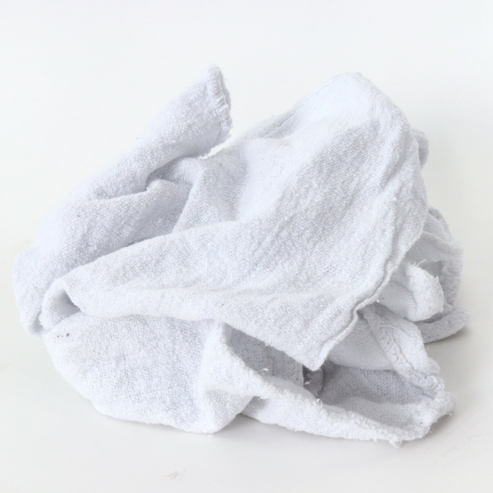 50 Pack of White Shop Towels – 12″ x 14″ Cleaning Rags – Great for Homes & Cars