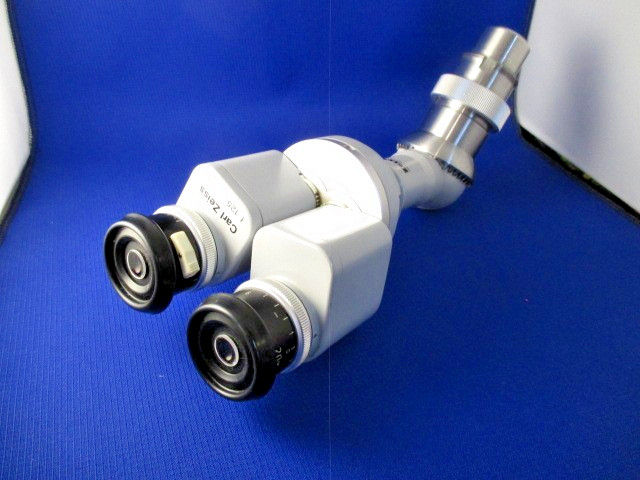 Zeiss f=125 Surgical Microscope Head 20X Eyepieces Collar Mount EUC Free Ship!
