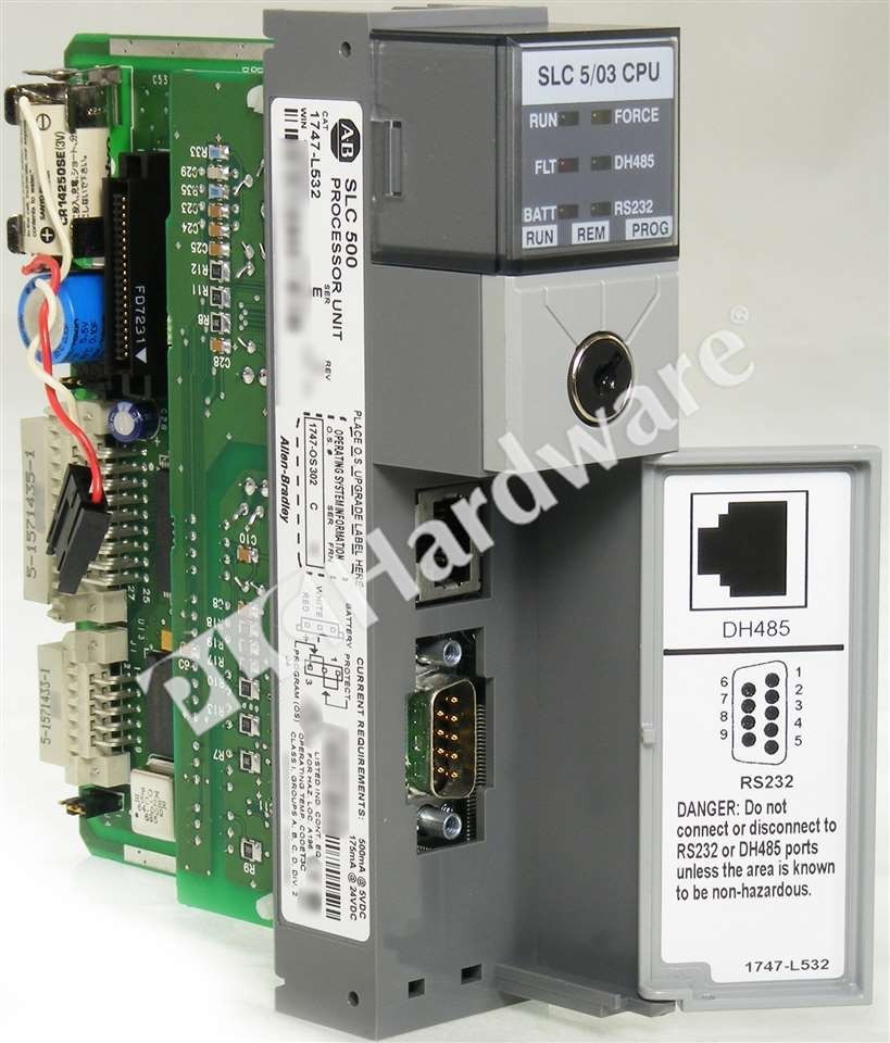 Open Pre-owned Allen Bradley 1747-L532 /E SLC 500 5/03 DH-485/RS-232 Controller