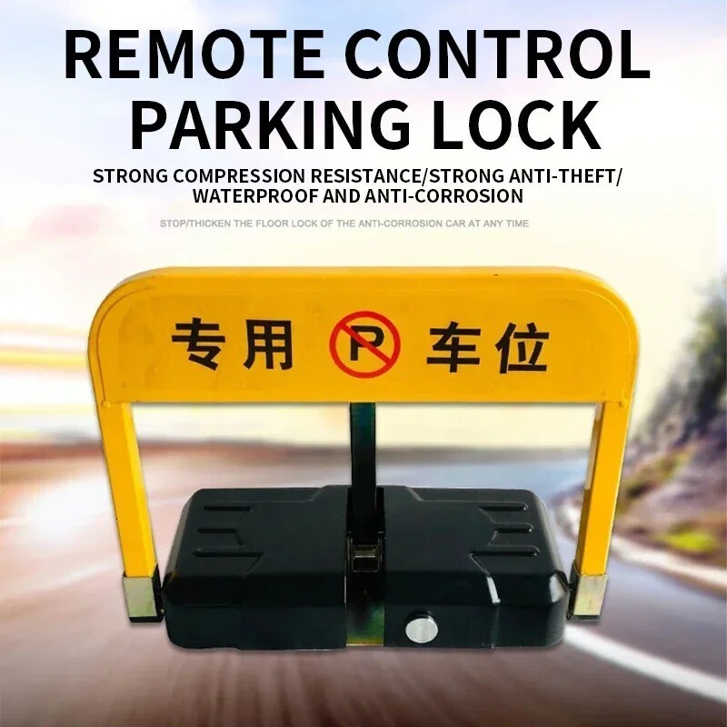 Car Park Lock: Garage Post—No Drilling Required, Automatic Lift, Reinforced