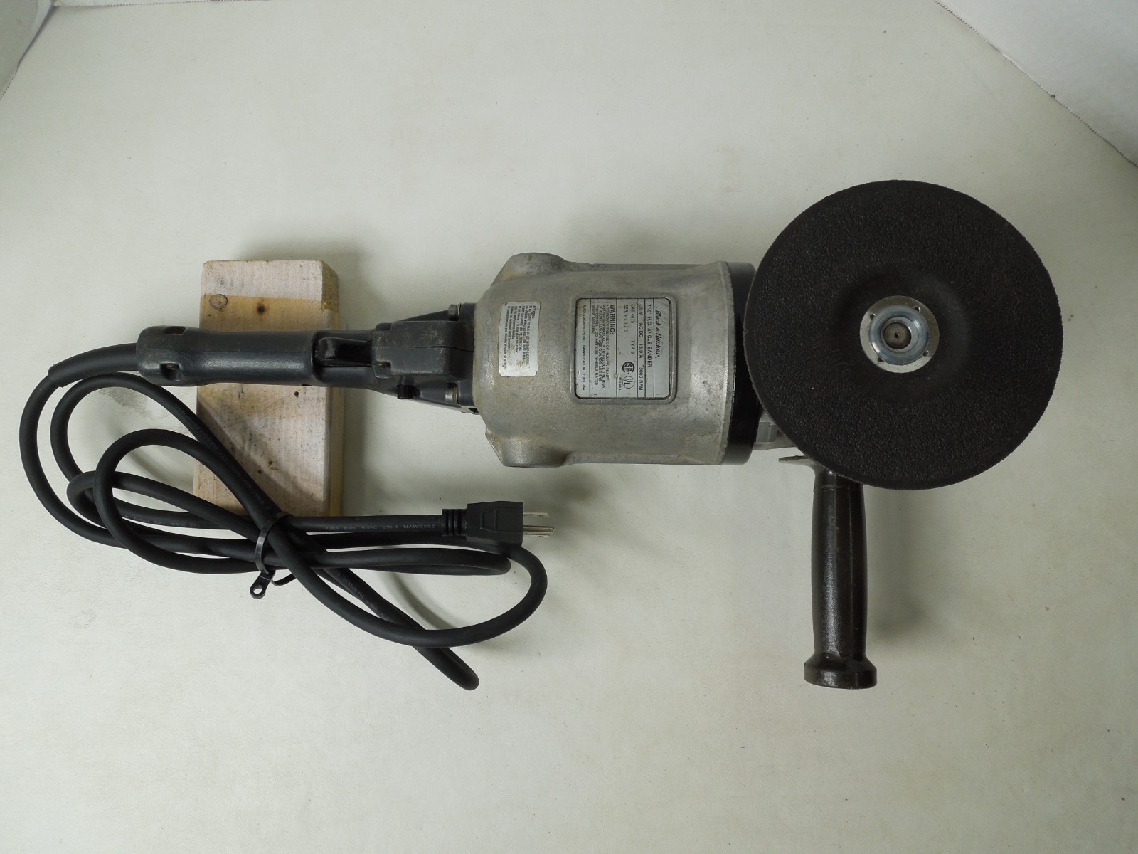 Black & Decker 4075 Type 3, 7″-9″ Heavy Duty Sander/Grinder Wildcat