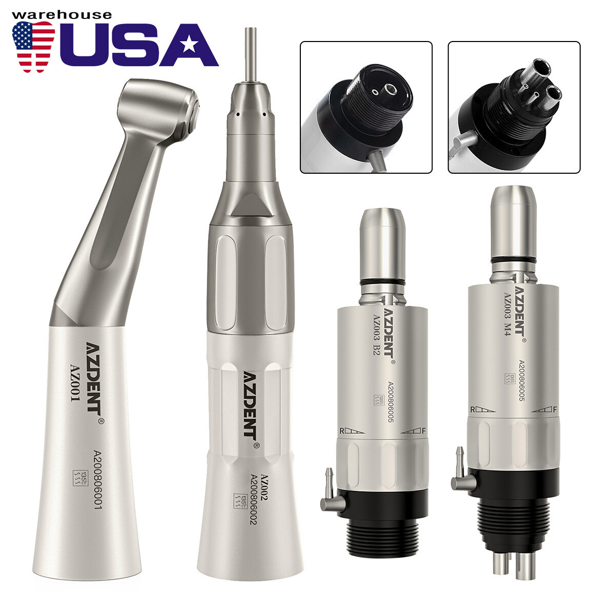 NSK Style Dental E-Generator LED High Speed/Low Speed Handpiece Kits 2Hole/4Hole