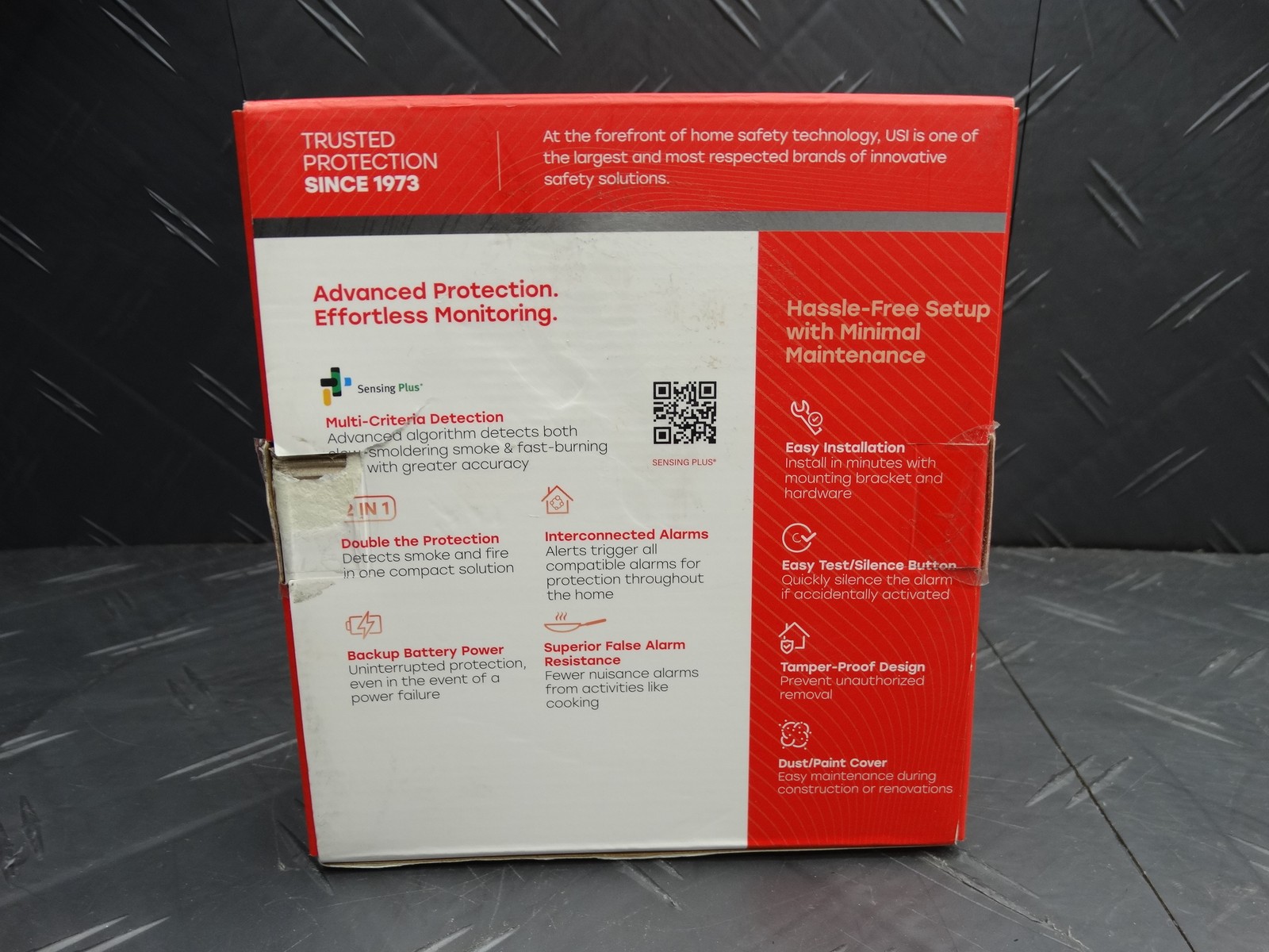Universal Security Instruments Hardwired & 1-Year Battery Backup Smoke Detector