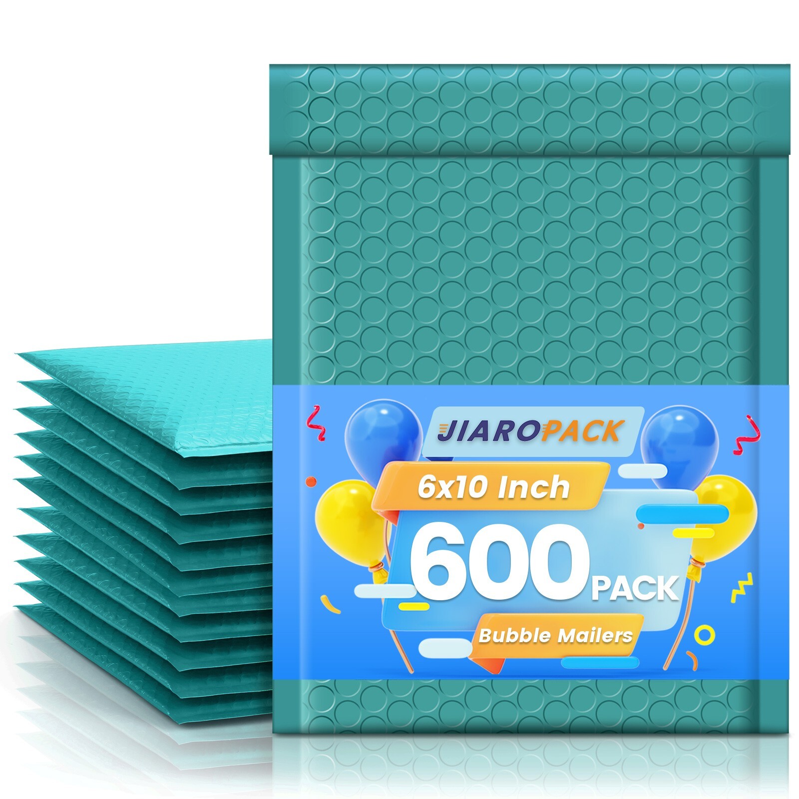 Jiaro Pack Poly Bubble Mailer Padded Envelope Mailing 6×10″ 600Pcs Forest Green