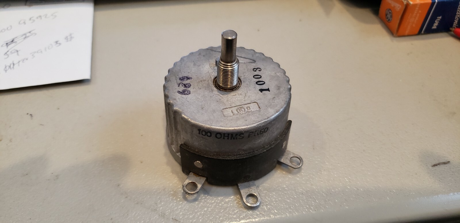 NOS IRC 100 Ohm Wire Wound Potentiometer Number PR50 Ohms Not Specified