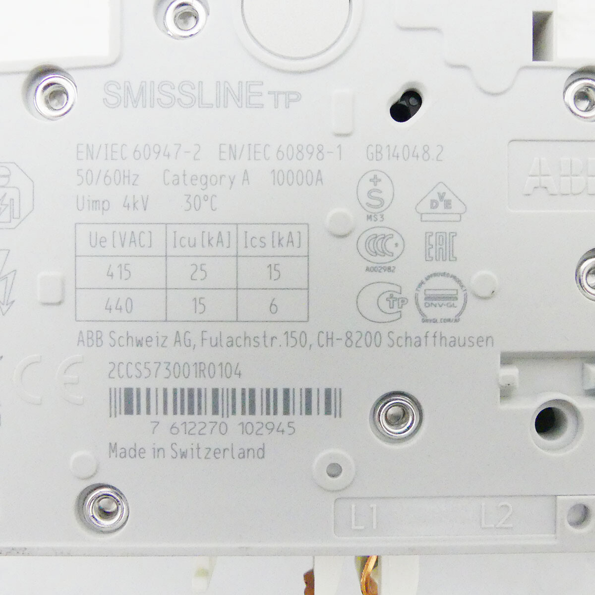 ABB S403 M 2CCS573001R0104 Circuit Breaker C10 -Unused-