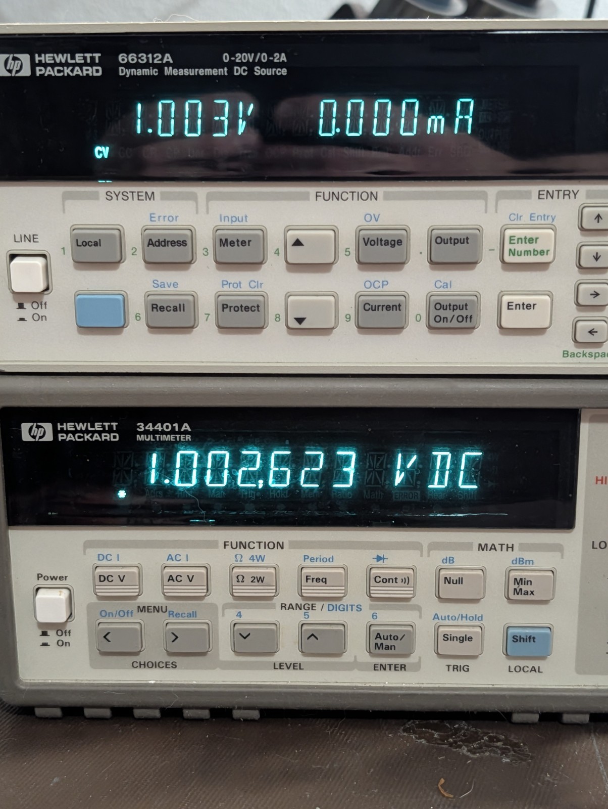 HP/Agilent 66312A Dynamic Measurement DC Source – 20V 2A 40W – Good Condition!
