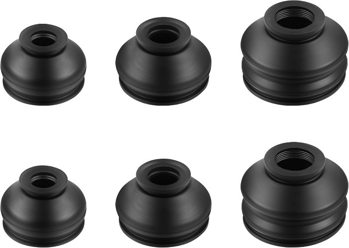 6PCS Rubber Tie Rod Boot, Universal Ball Joint Boot Replacement as Color: 6PCS