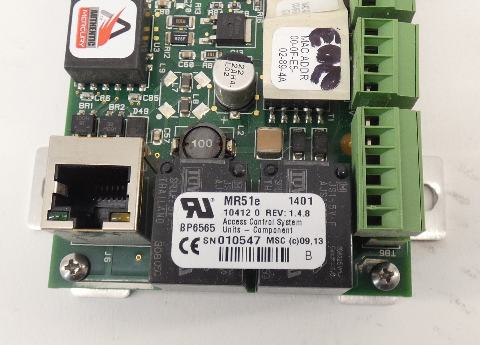 Authentic Mercury MR51e Access Control System Unit 1.4.8 REV W/ Honeywell PW6…