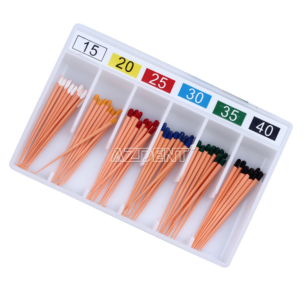 AZDENT Dental Gutta Percha Points Taper 0.02/0.04/0.06 15#-40# For Endo Use