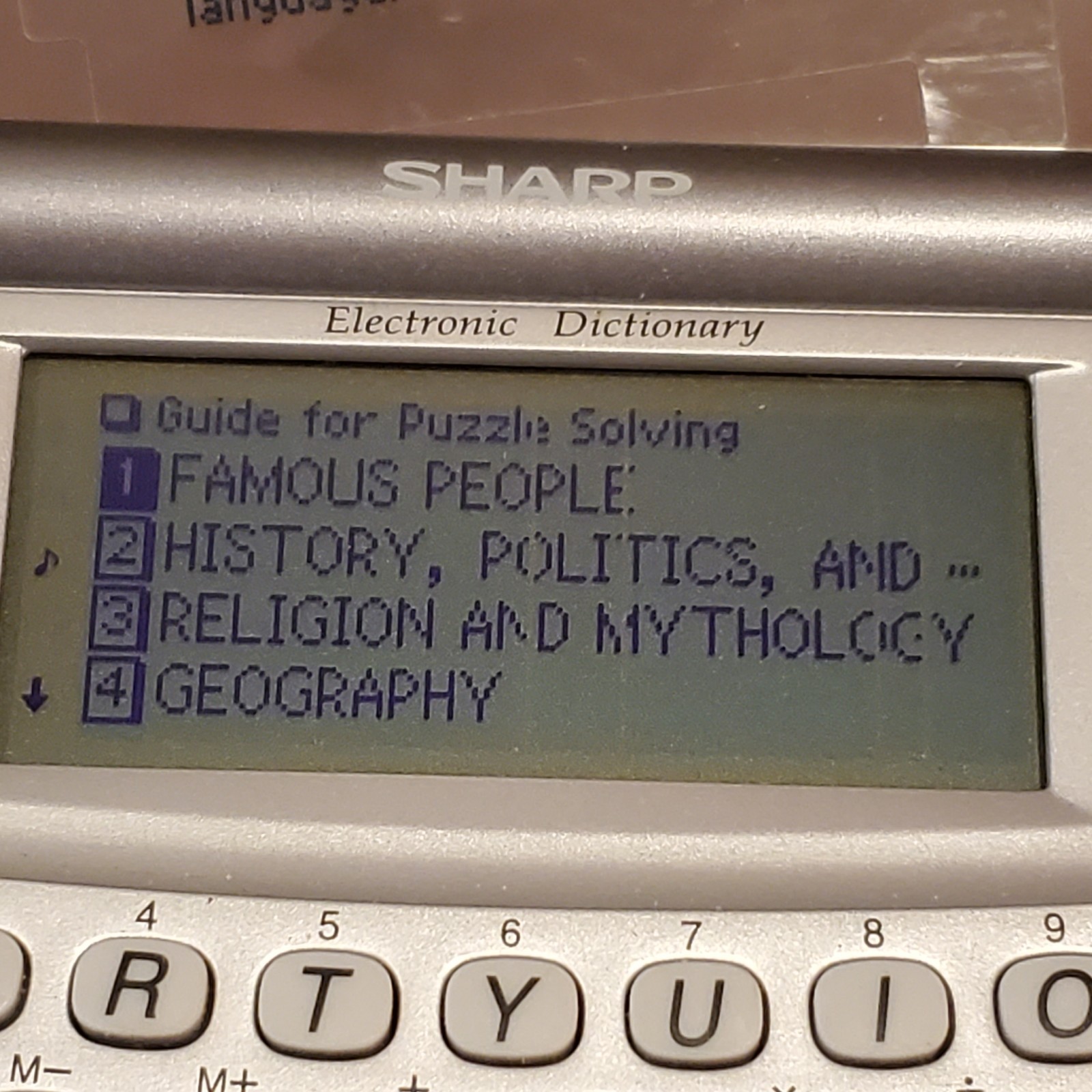 Sharp Electronic Dictionary and Thesaurus French English PWE-260 Good Working