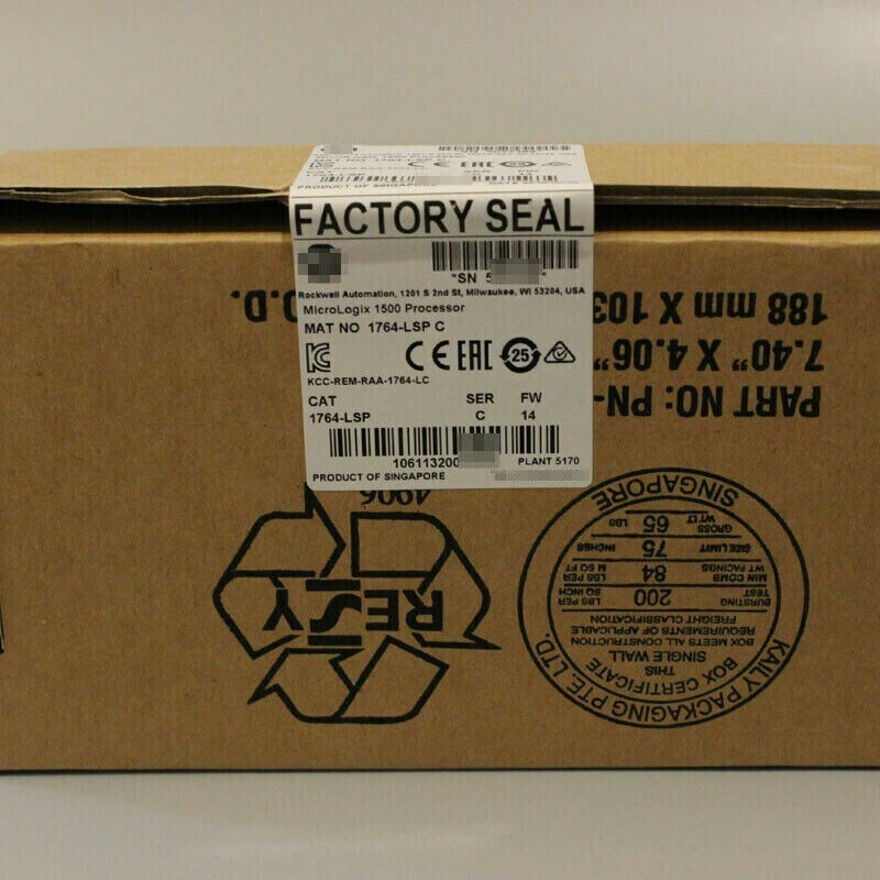 AB 1764-LSP /C Factory Sealed for MicroLogix 1500 Processor Module 1764LSP NEW
