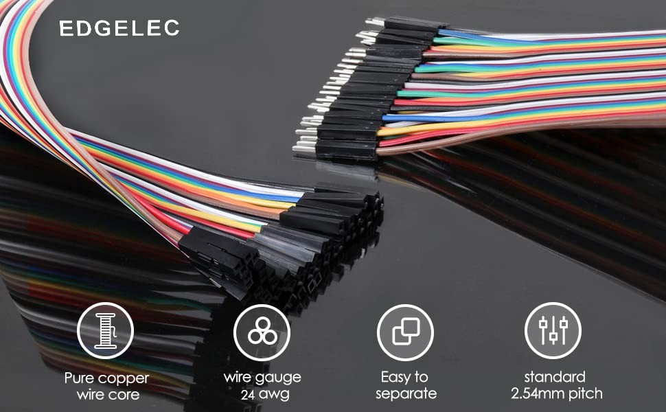 120pcs Breadboard Jumper Wires 20cm Wire Length Optional Dupont Cable Assorted