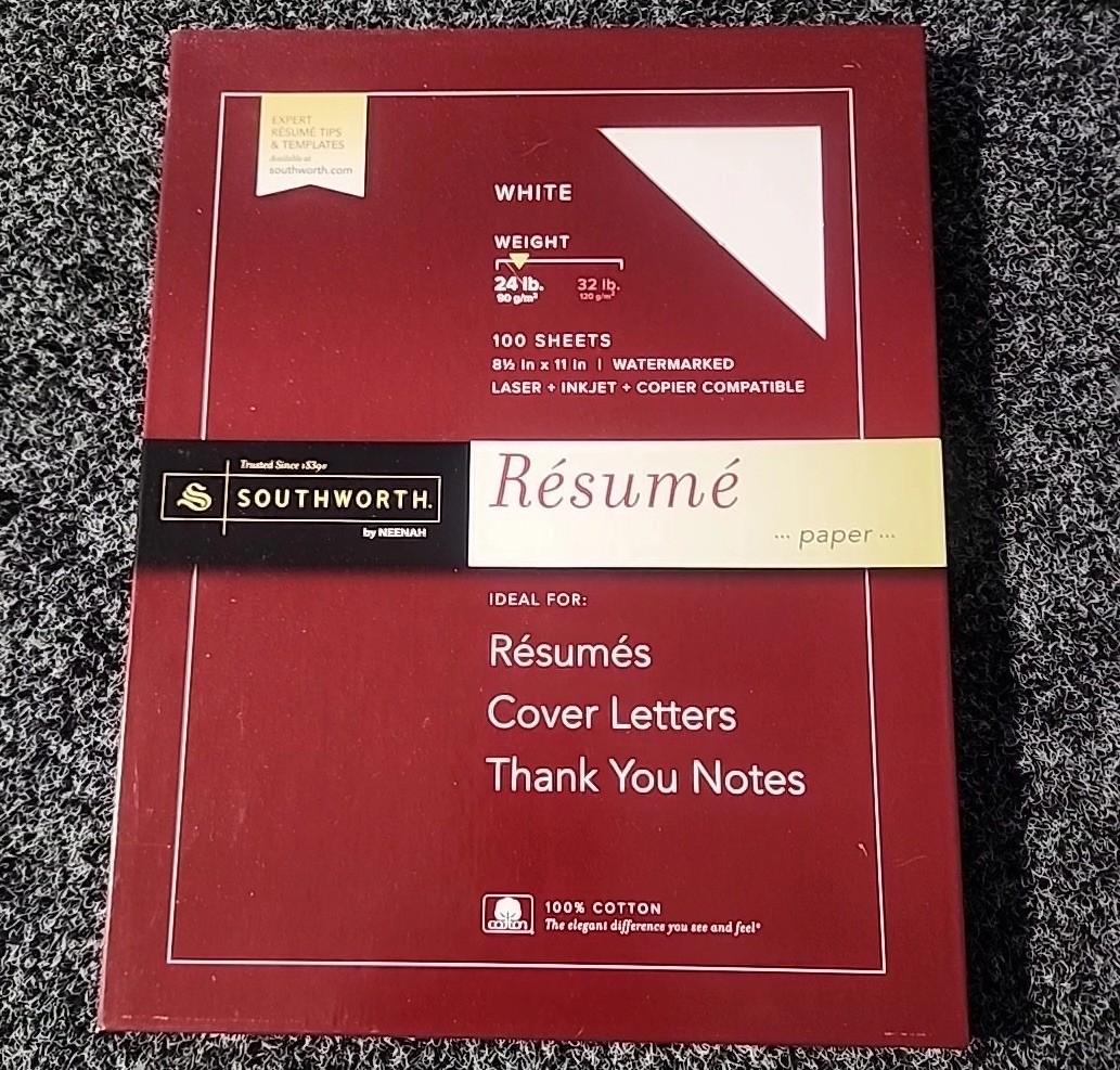 Southworth Copy & Multipurpose Paper – For Laser Print – Letter – 8.50″ X 11″ –