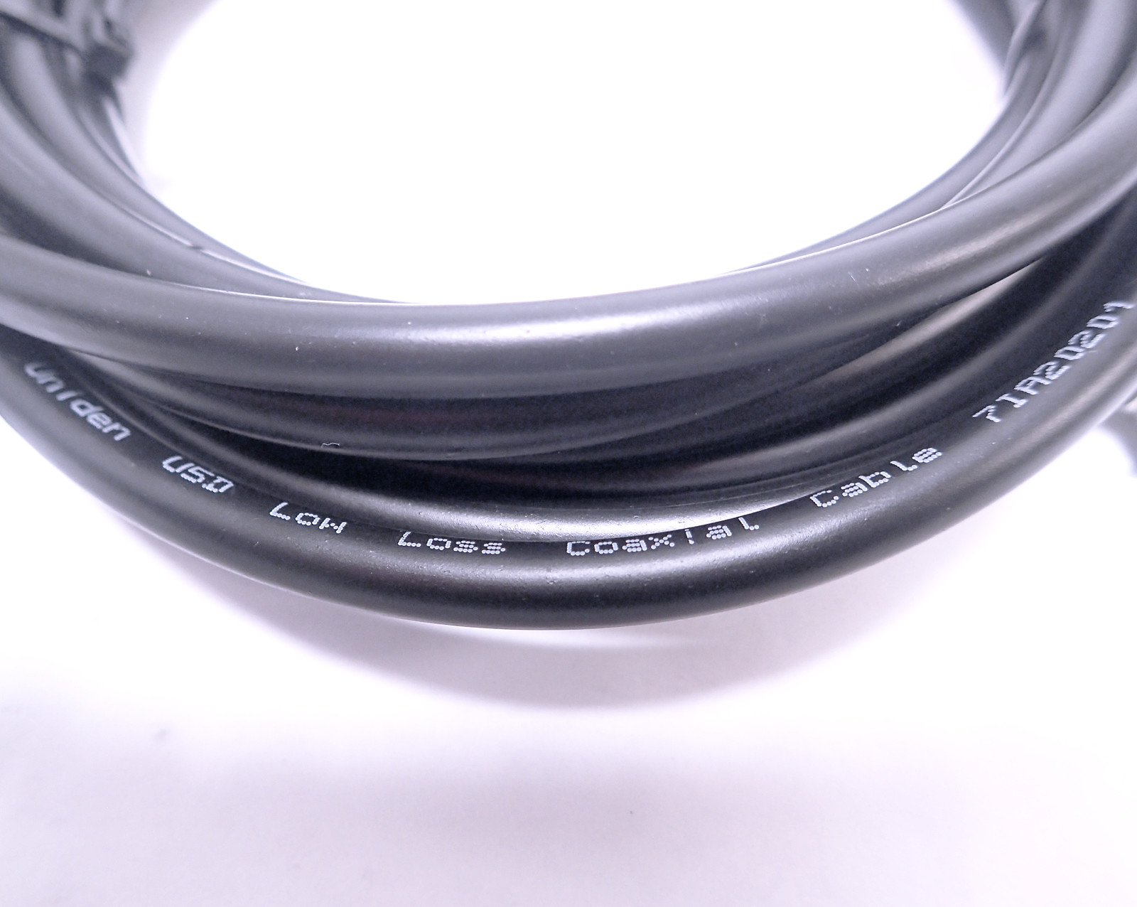UNIDEN U5D UNI-118 NM-NM BLACK COAXIAL LOW LOSS CABLE 5M/15FT 50Ohm COAX, NEW