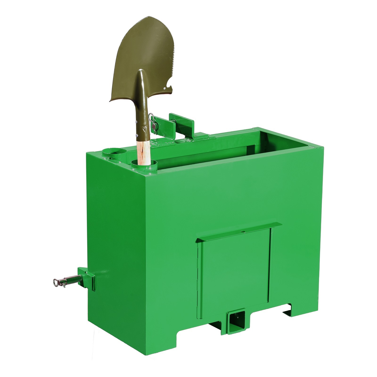 Ballast Box 3 Point Category 1 Tractor Quick Tach Hitch Counterweight Green