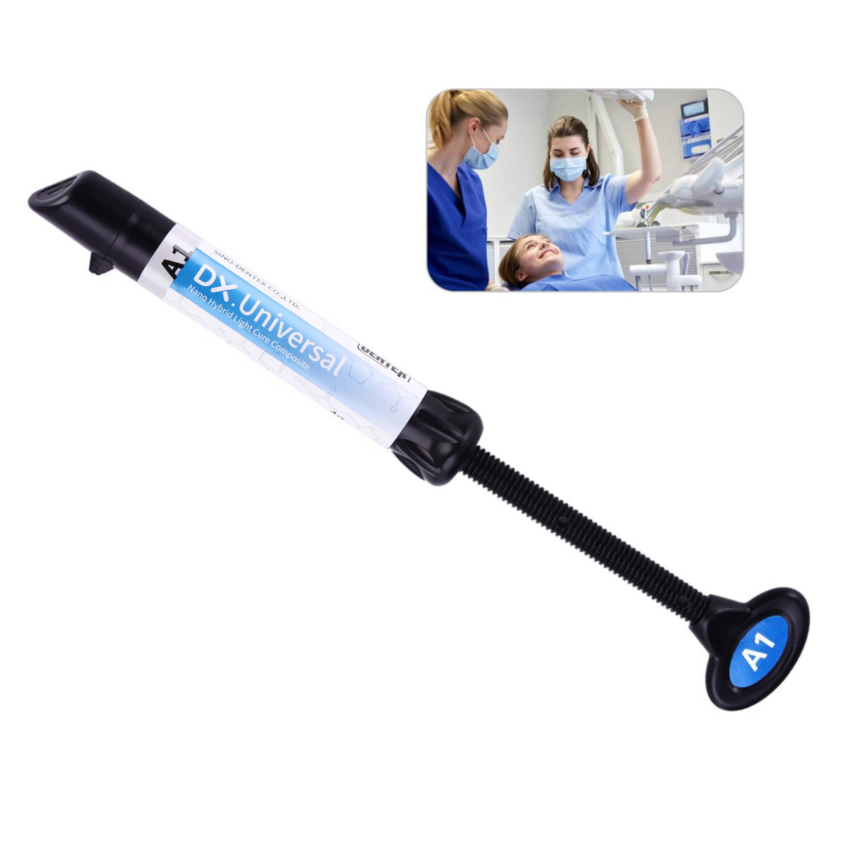 DX Dental Syringe Ultra Universal Curing Light Composite Resin A1 A2 A3 A3.5 B1