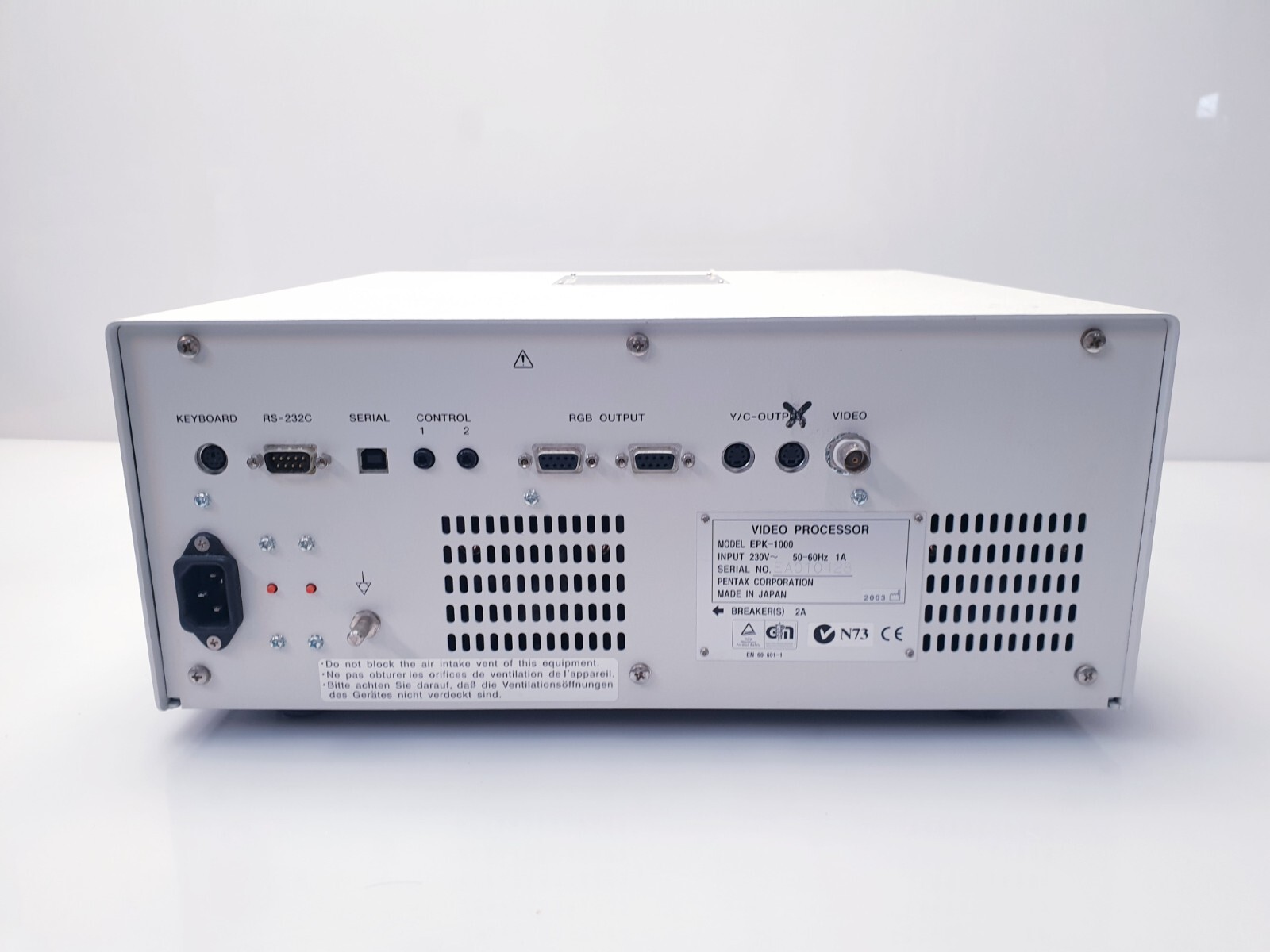 Pentax EPK-1000 Video Processor Light Source No Keyboard K042025