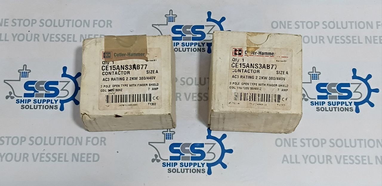 Cutler-Hammer CE15ANS3 3 Pole A.c. Contactor Coil 110V 50Hz 120V 60Hz
