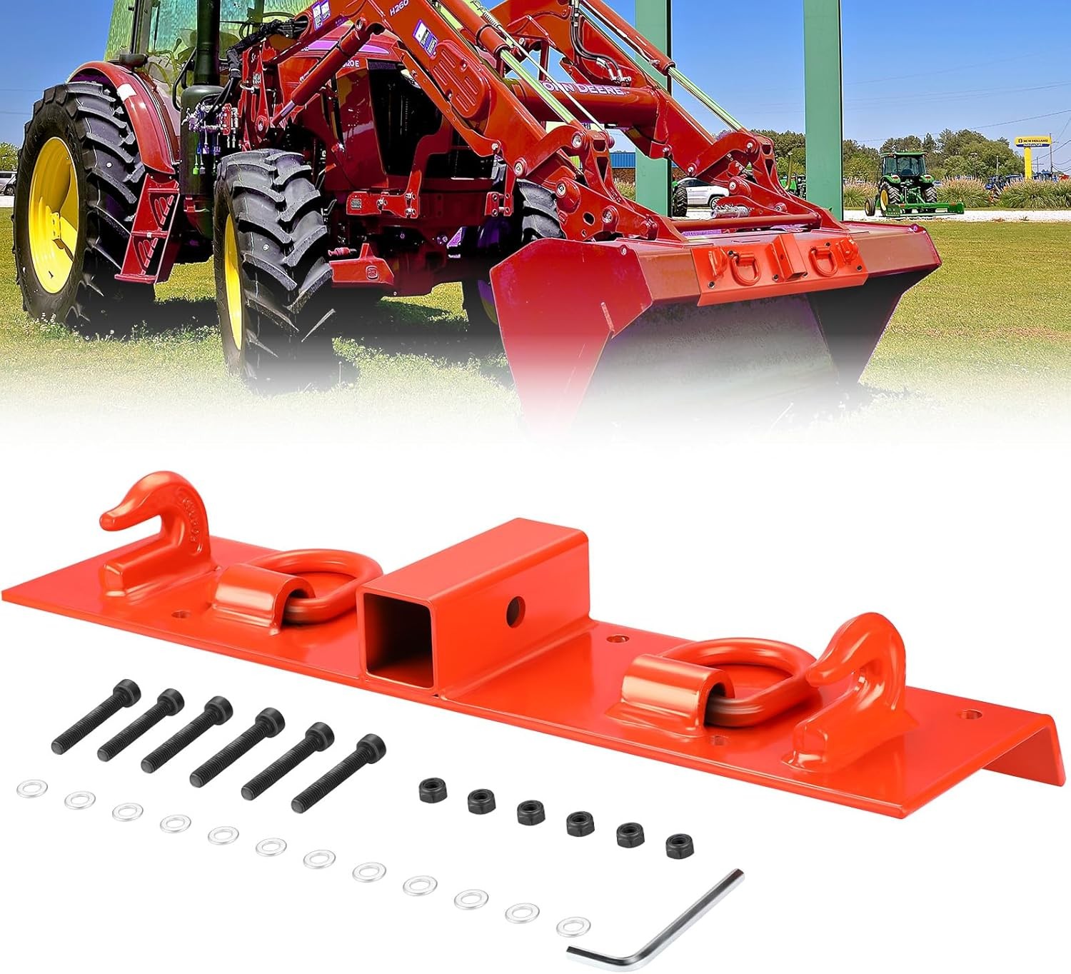Tractor Bucket Grab Hooks Bolt On Compact Tractor Bucket Hooks 2″ Receiver