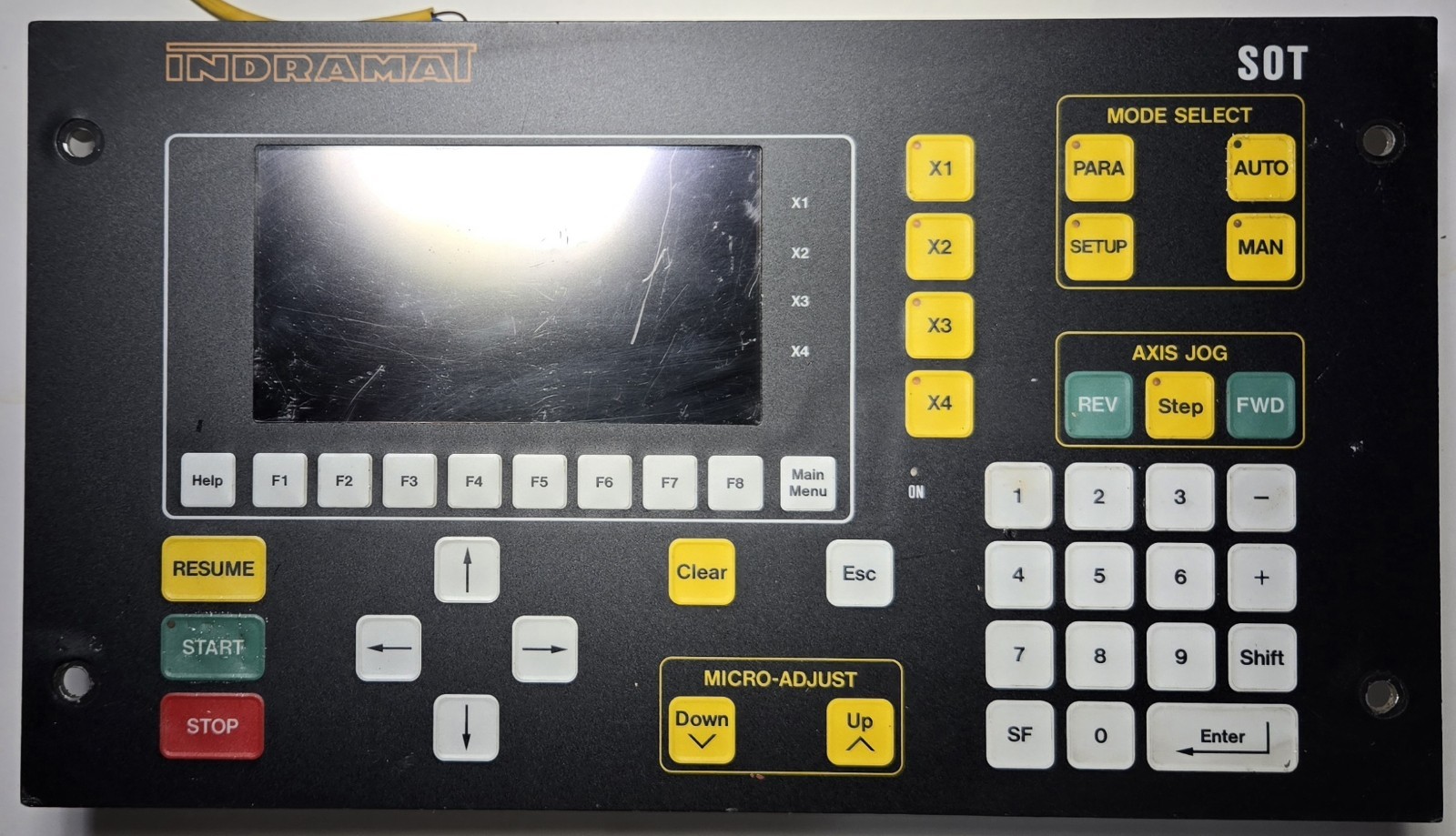 Indramat SOT 02 E2R-CR Remote Mount Operator Control Panel