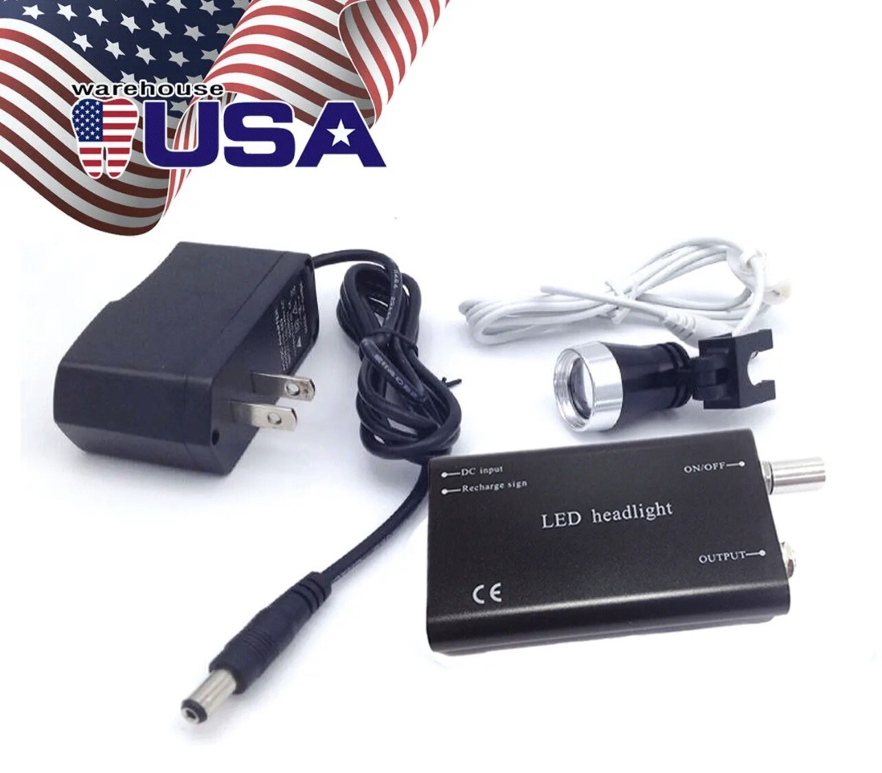 30 Days Warranty Dental Portable LED Headlight Surgical For Binocular Loupes.