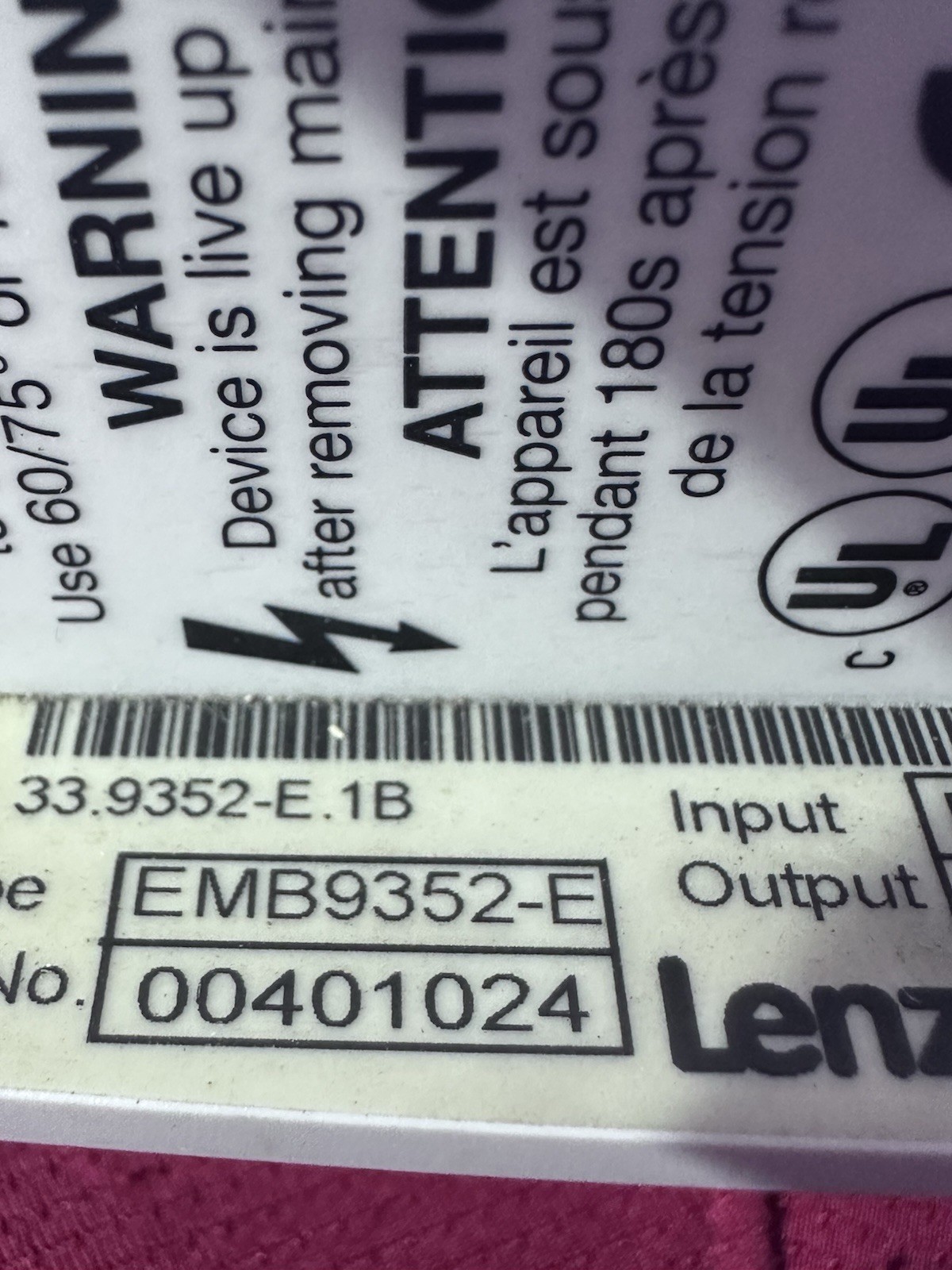 LENZE,EMB9352-E,BRAKE MODULE SERVO DRIVE
