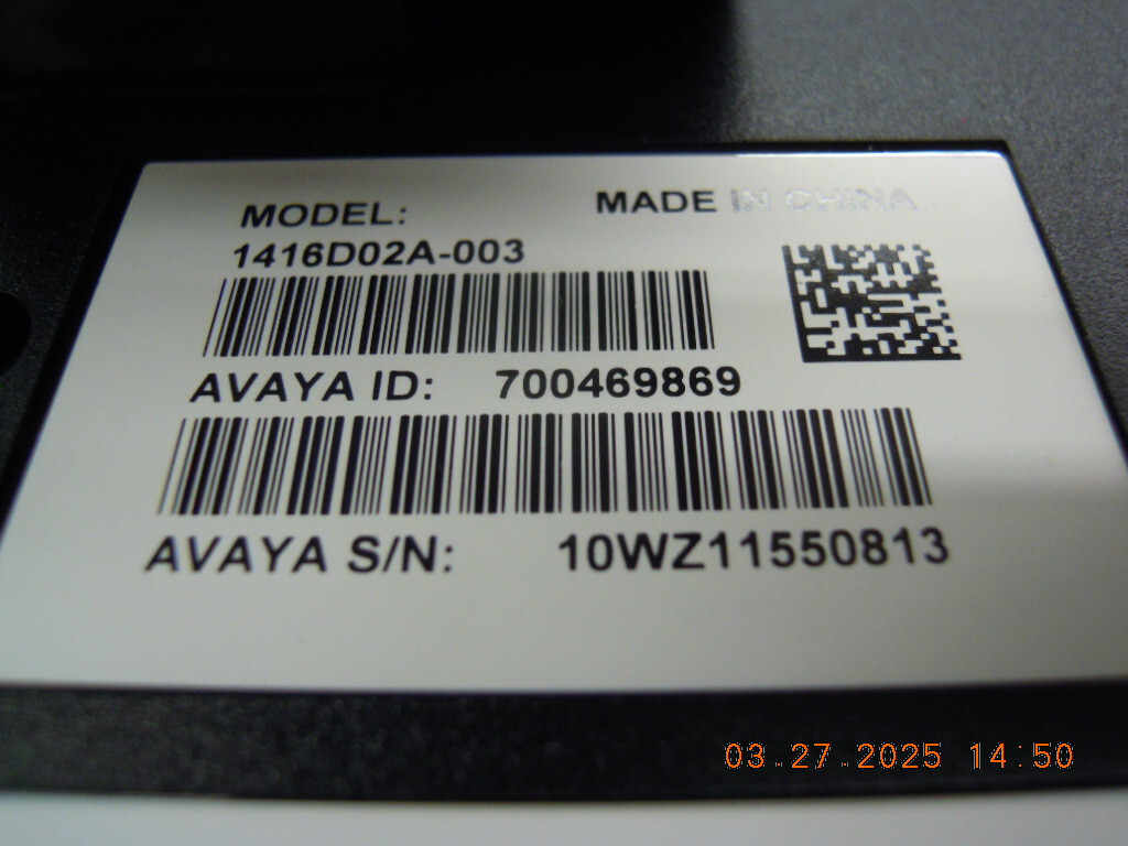 Avaya 1416 Digital Telephone | 1416D02A-003 | Text Version 700469869 + DBM32 Mod