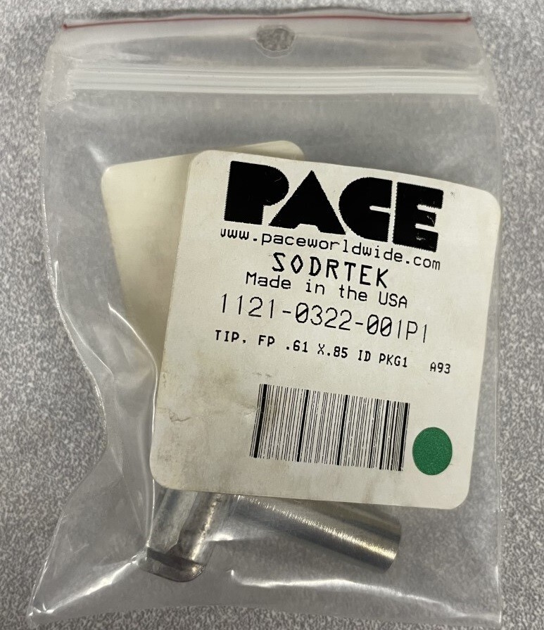 Pace 1121-0322-001-P1 FlatPack Removal Tip, .61in x .85in ID, TP-65 A06 1/Pk