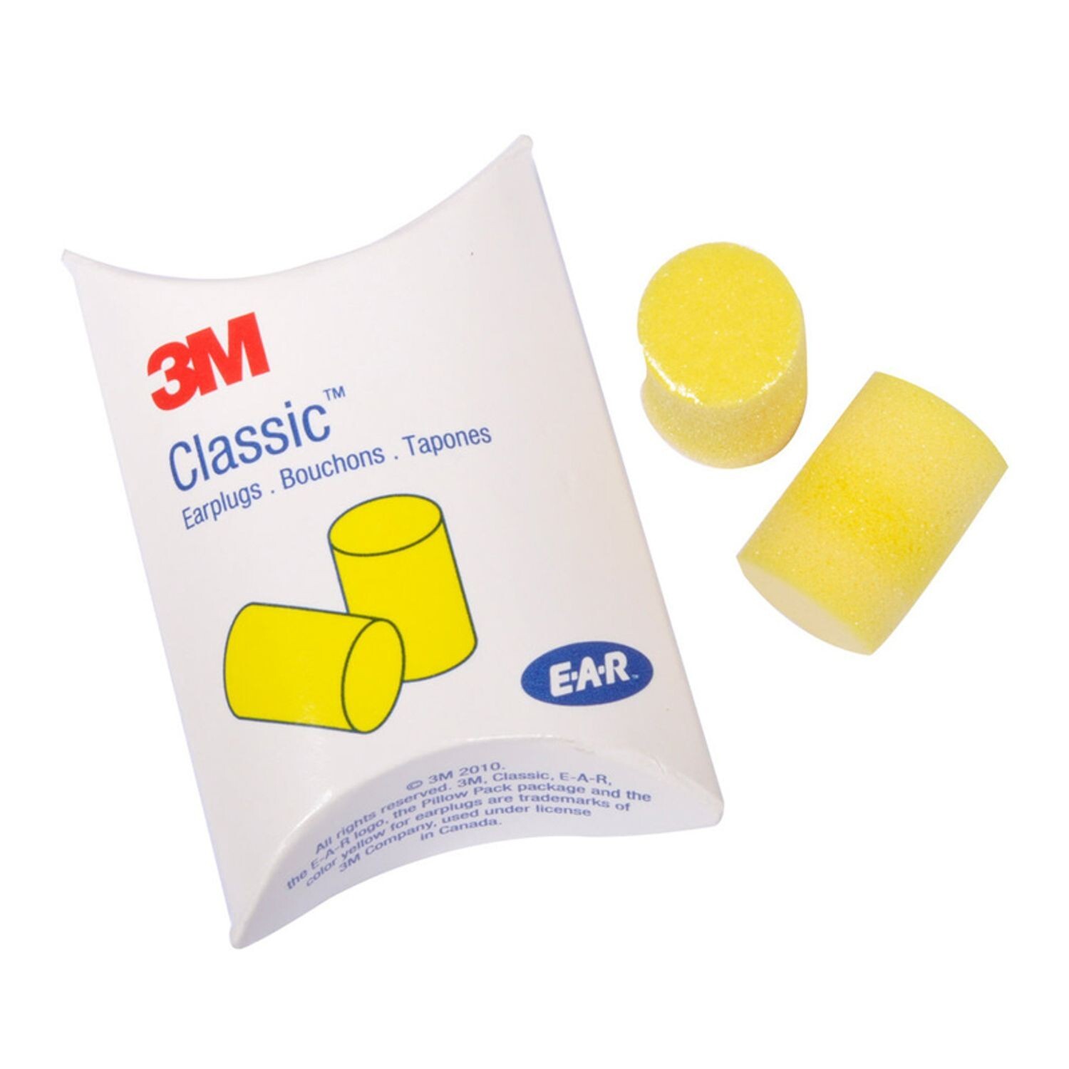 3M 310-1001 E-A-R Classic Uncorded Foam Yellow 29dB Ear Plugs (Pick Total Pairs)