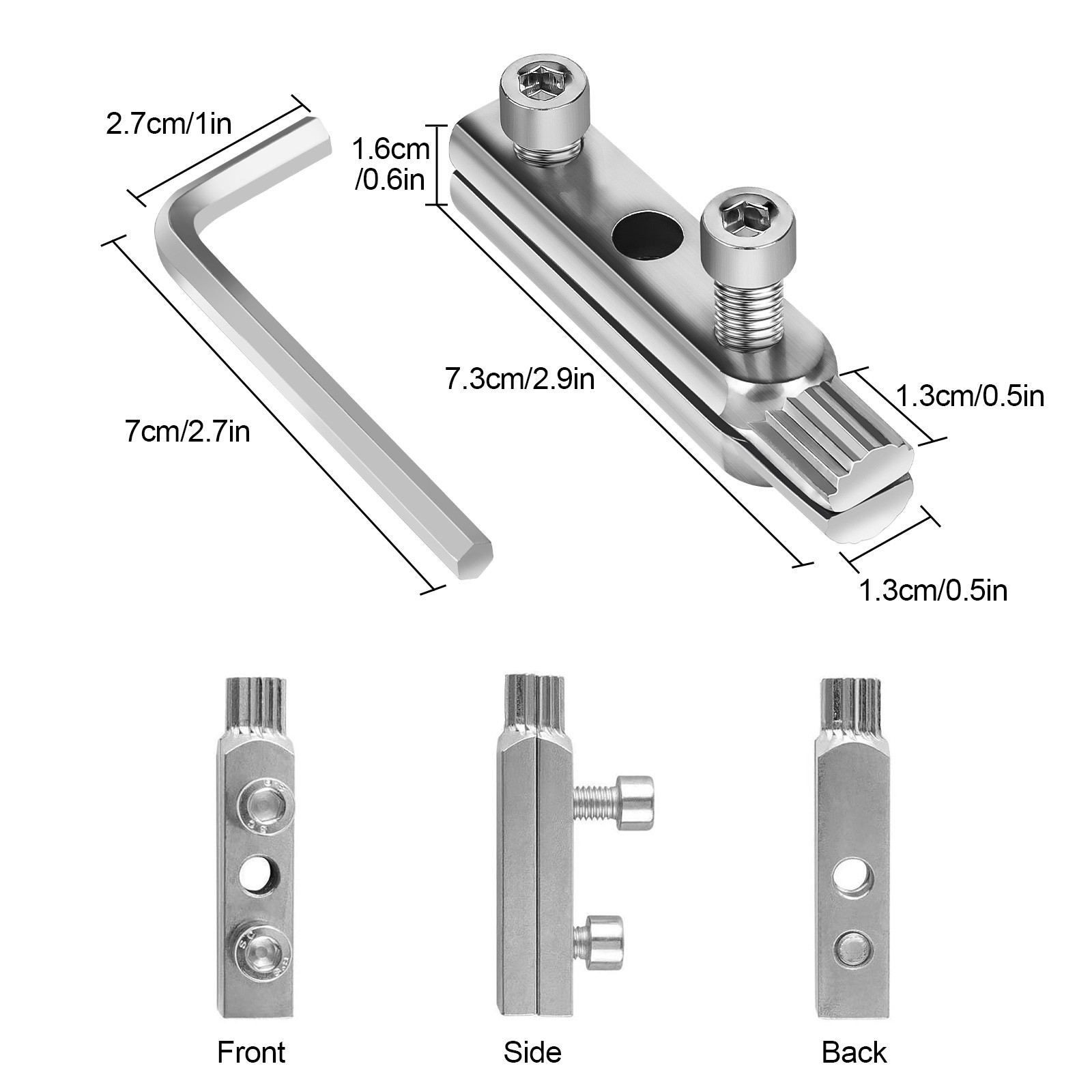 2PCS Broken Pipe Extractor Tool Set 1/2″ 3/4″ Broken Faucet & Screw Remover Kit